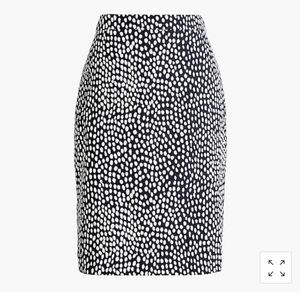 J. Crew Printed basketweave  pencil skirt